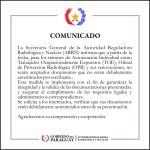 COMUNICADO