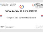 La ARRN promueve la cultura de integridad con la socialización del nuevo Código de Ética